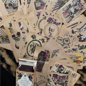 3 Oracle Decks: Antique Anatomy Tarot, Lovers Deck, Botanical Inspirations